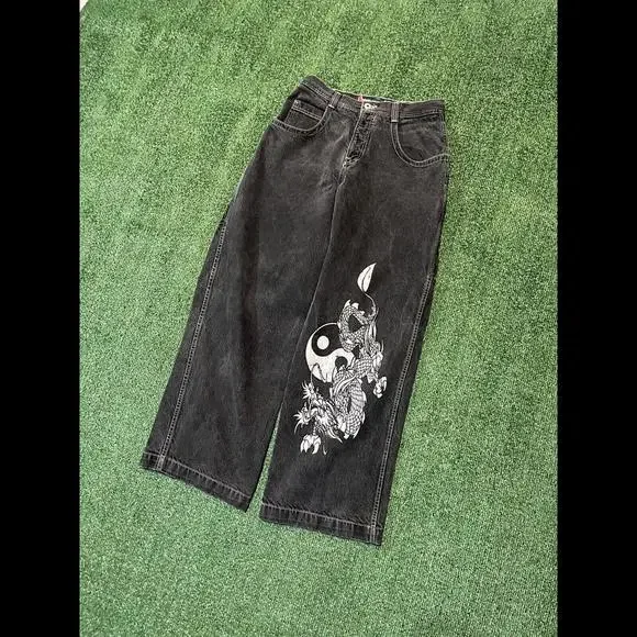 SEANJOHN ブラック デニム sk8 bboy JNCO 極太 40×34 SEANJOHN ブラック デニム sk8 bboy JNCO 極太 40×34 - メルカリ